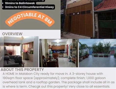 Foreclosed properties for sale in Malabon, Metro Manila .